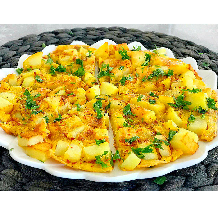 Patatesli Omlet Tabağı