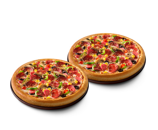 2 Orta Boy Superboll Pizza