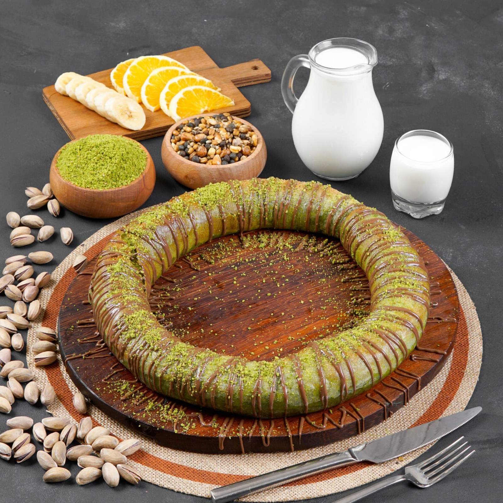 Çikolatalı Simit Katmer (3 Kişilik)