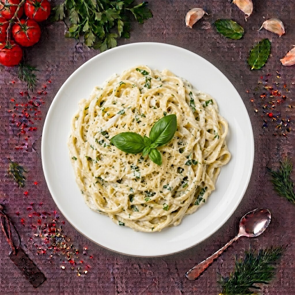 Fesleğenli Kremalı Makarna (250 gr)