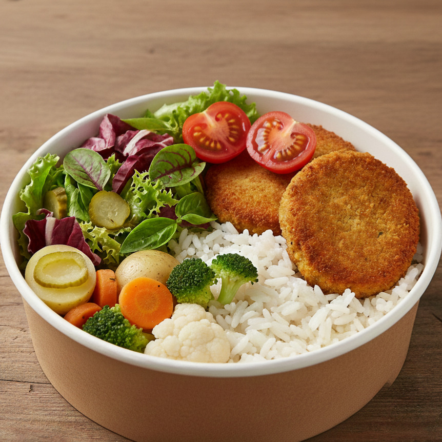 Vegan Sinitzel Bowl (590 kalori)