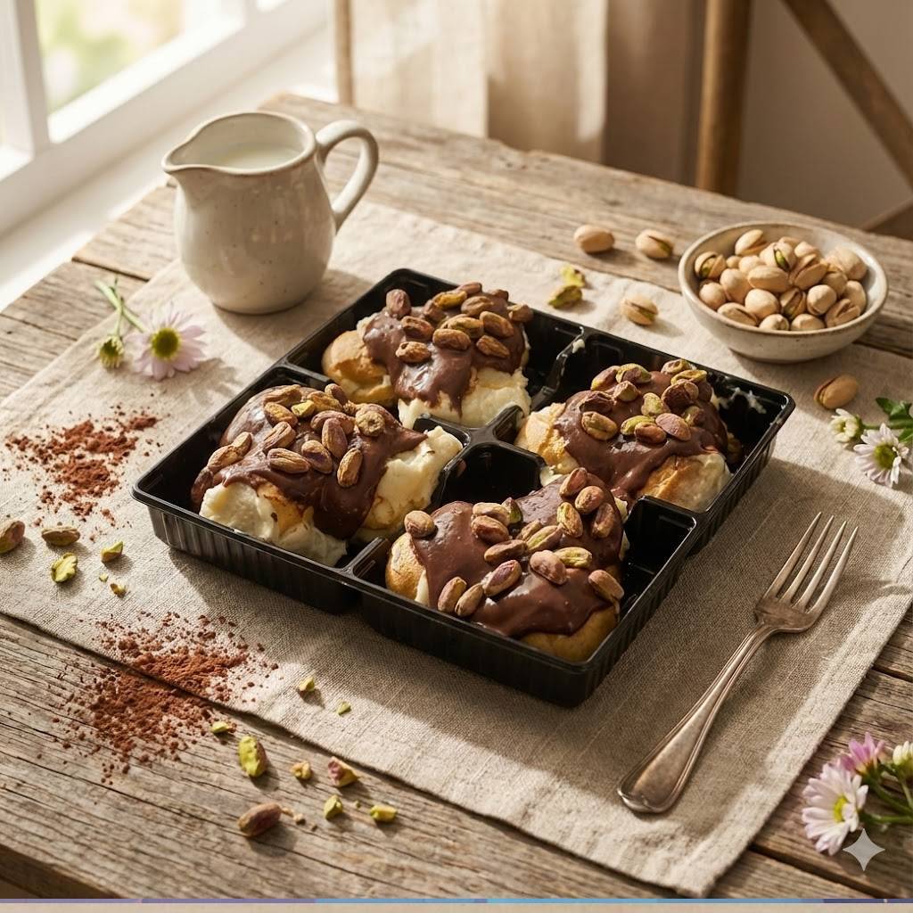 Antep Fıstıklı Profiterol (12 Top)