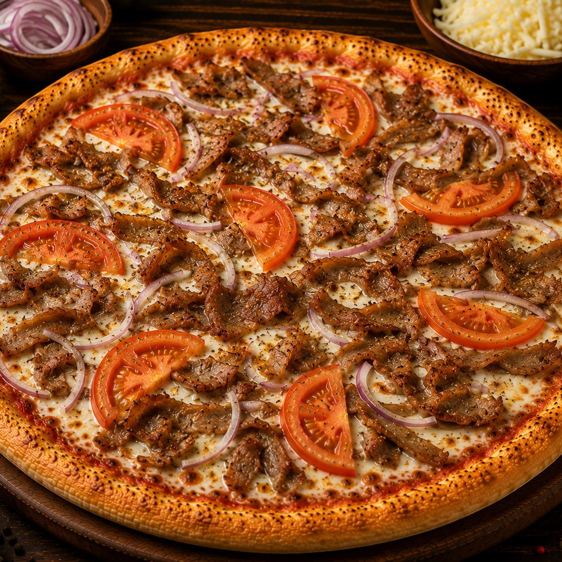 Etli Pizza (Büyük Boy)