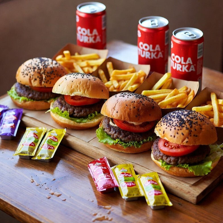4'lü Et Burger Menü