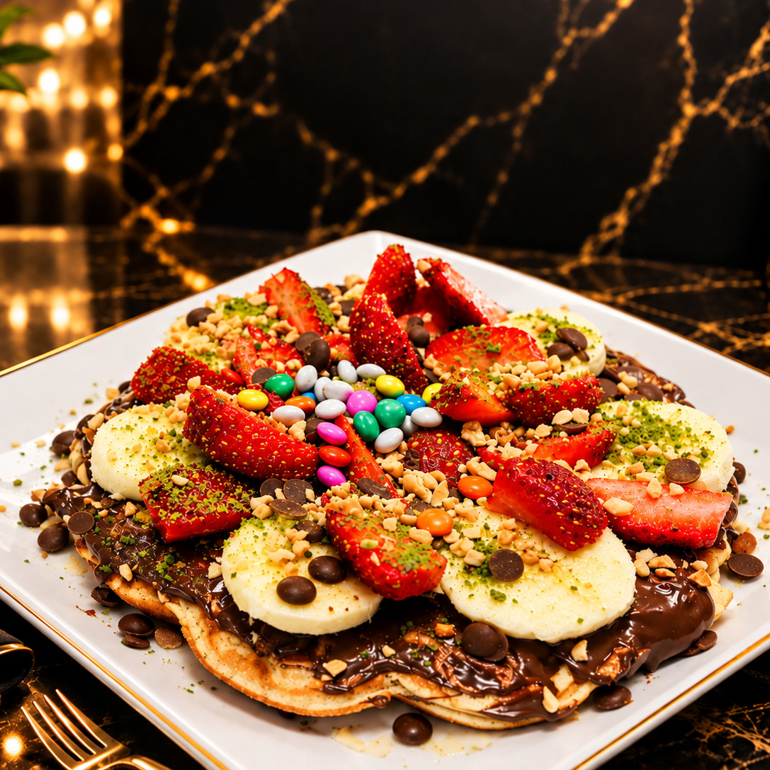 Karışık Waffle & Limonata Bedava