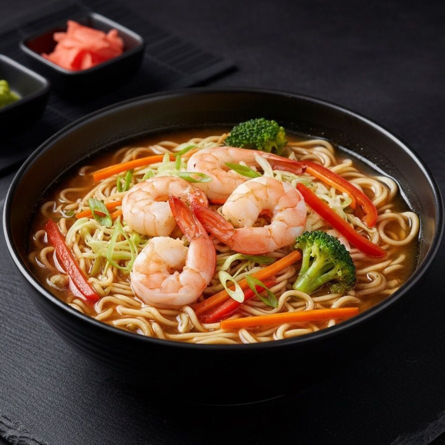 Karidesli Ramen Erişte