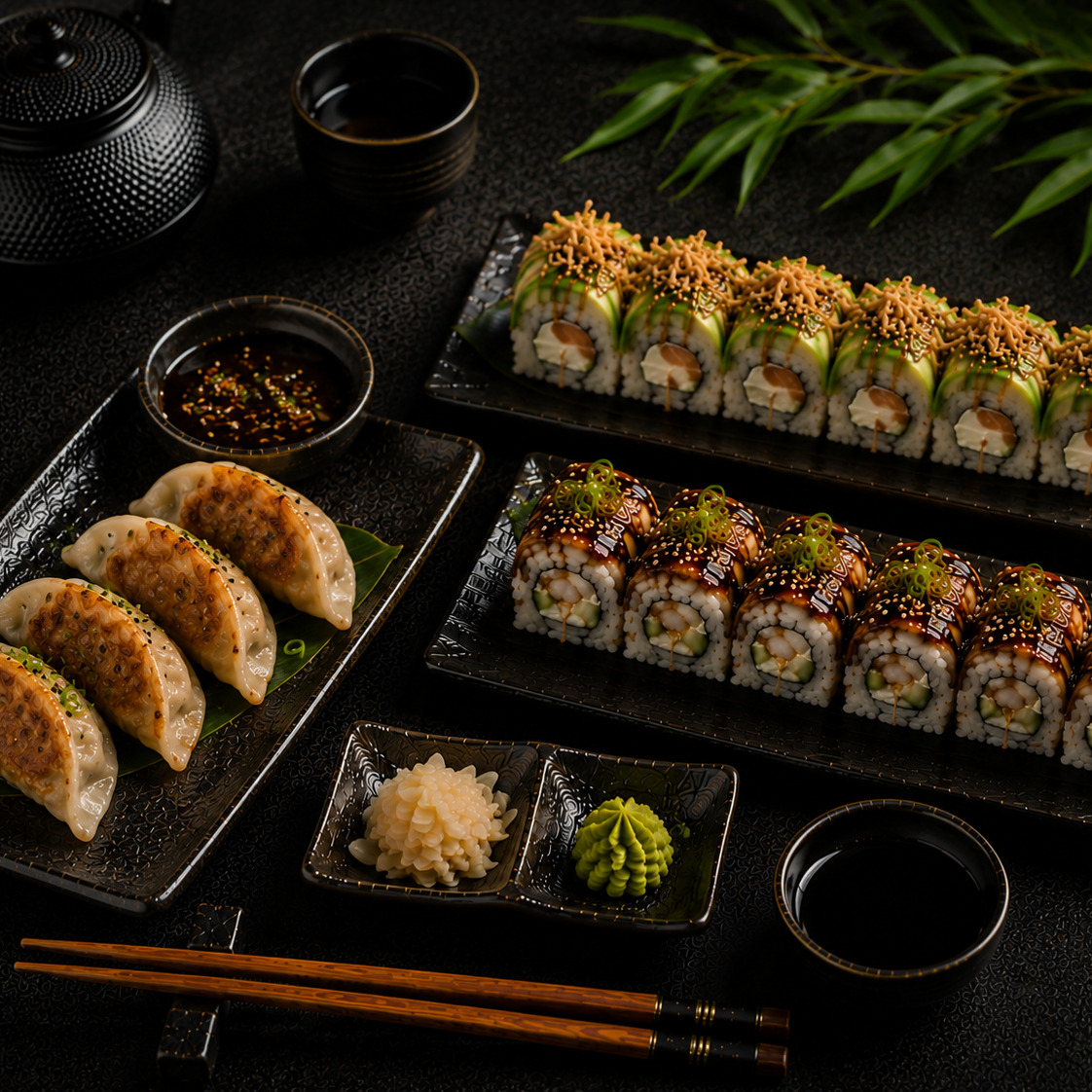 Gyoza + 2 Sushi Roll ( 16 Parça )