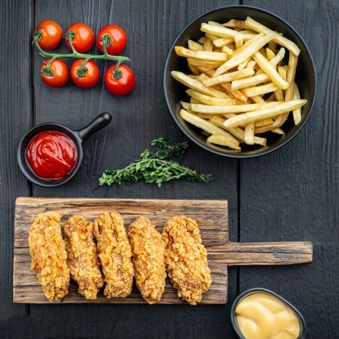5 Adet Çıtır Kanat & Patates Kızartması