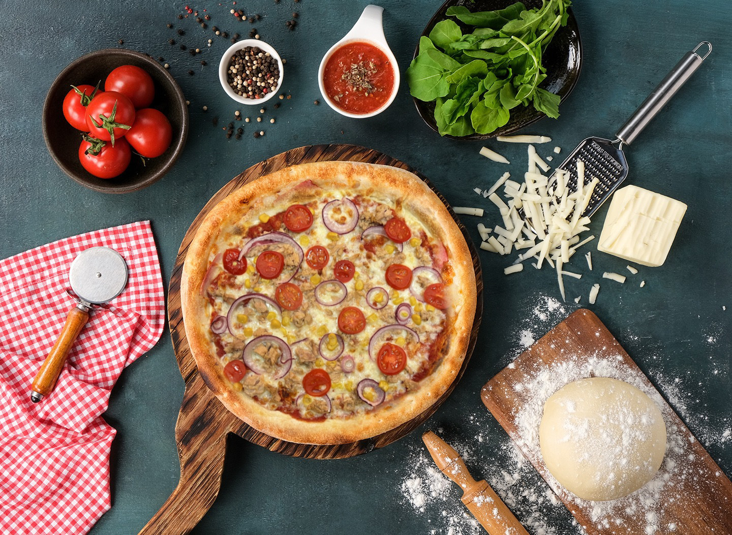 Ton Balıklı Pizza (Orta)