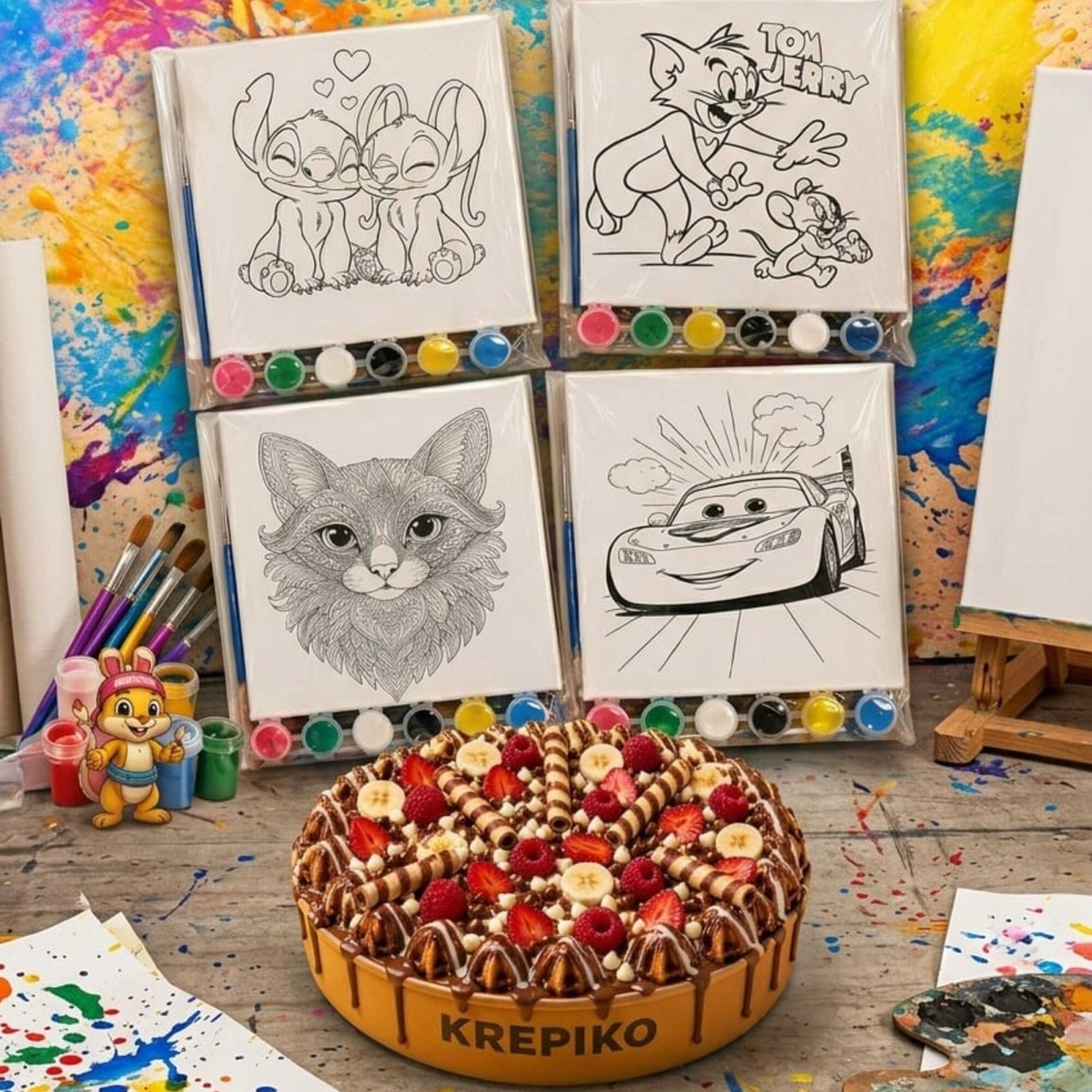 Waffle & Tuval Boyama Seti