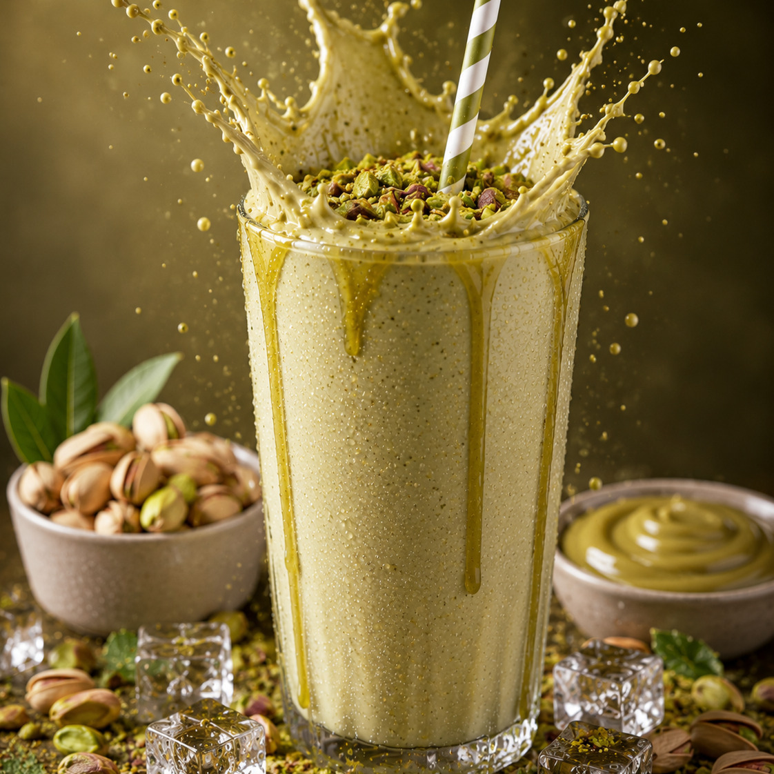 Antep Fıstıklı Milkshake (14 Oz.)
