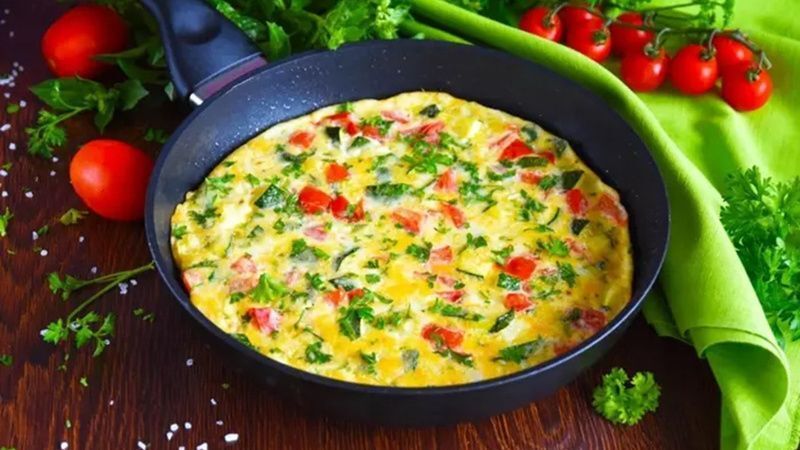 Sebzeli Omlet