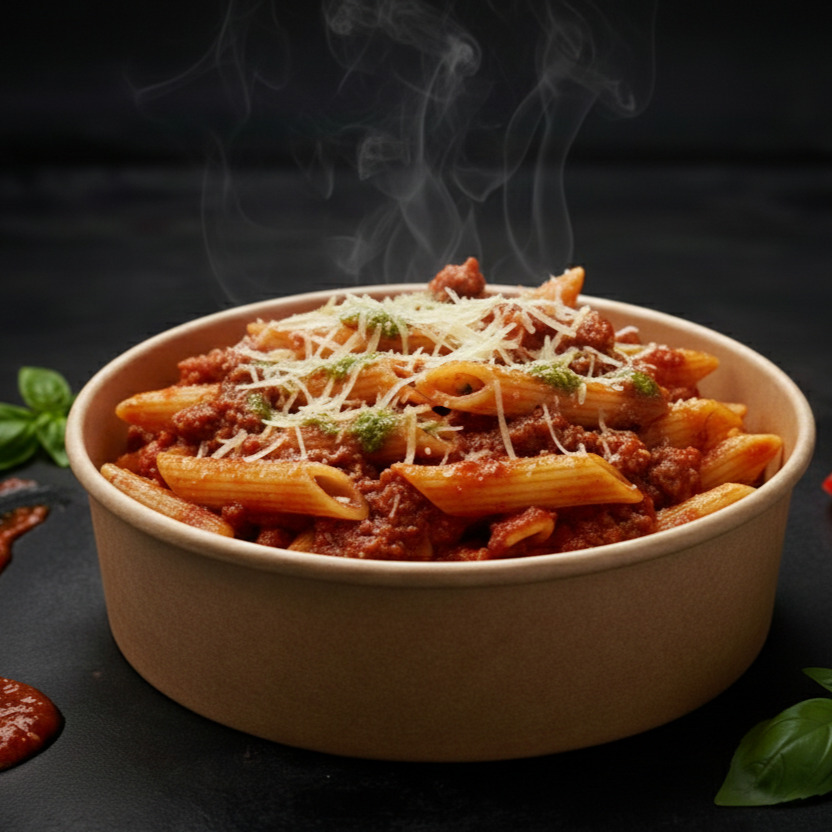 Küçük Çanak’ta Bolognese Classico Penne (Çanak’ta Bolonez Soslu)
