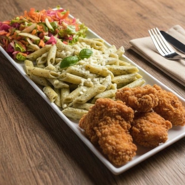 Çıtır Tavuk Makarna Salata 3'lü Menü