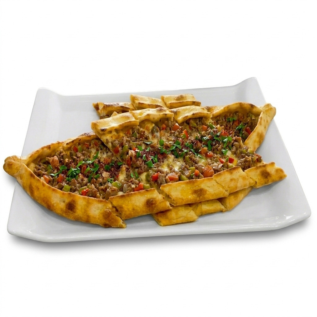 Kıymalı Kaşarlı Pide