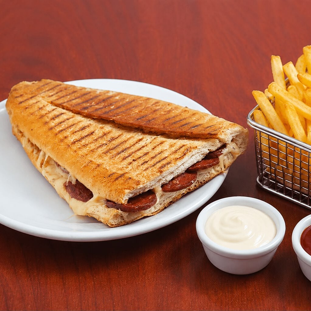 Yarım Ekmek Arası Karışık Tost (sucuk/kaşar)