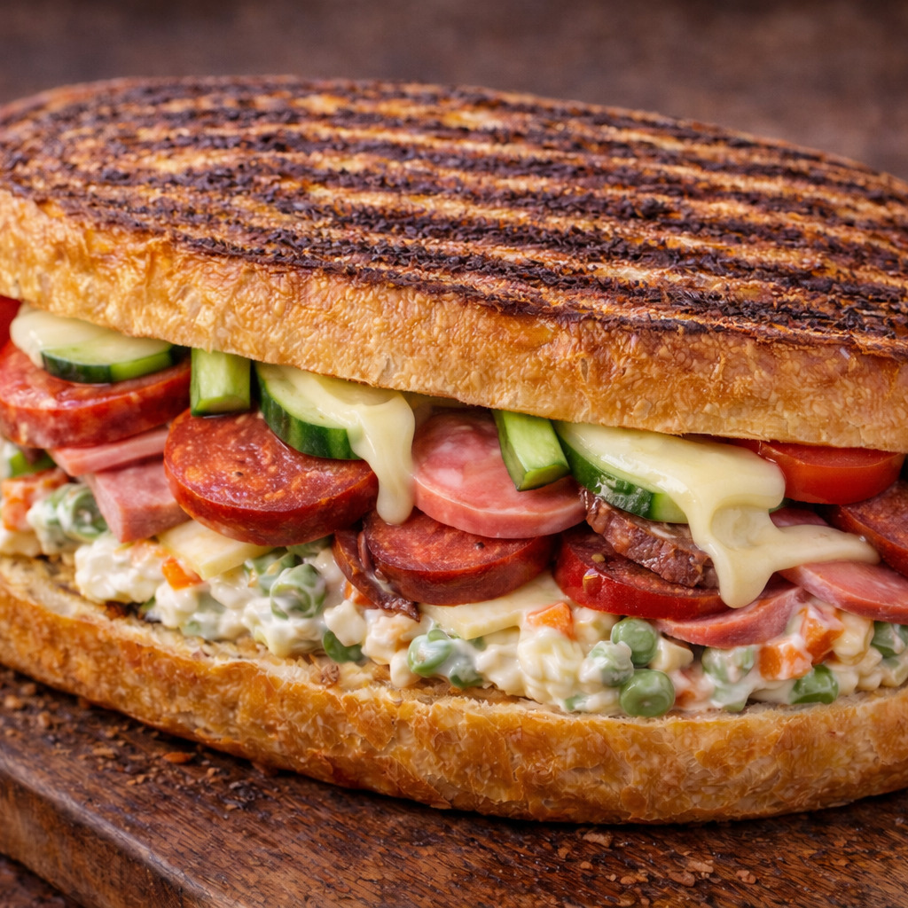 Yumurtalı Ekmeğe Full Ayvalık Tostu