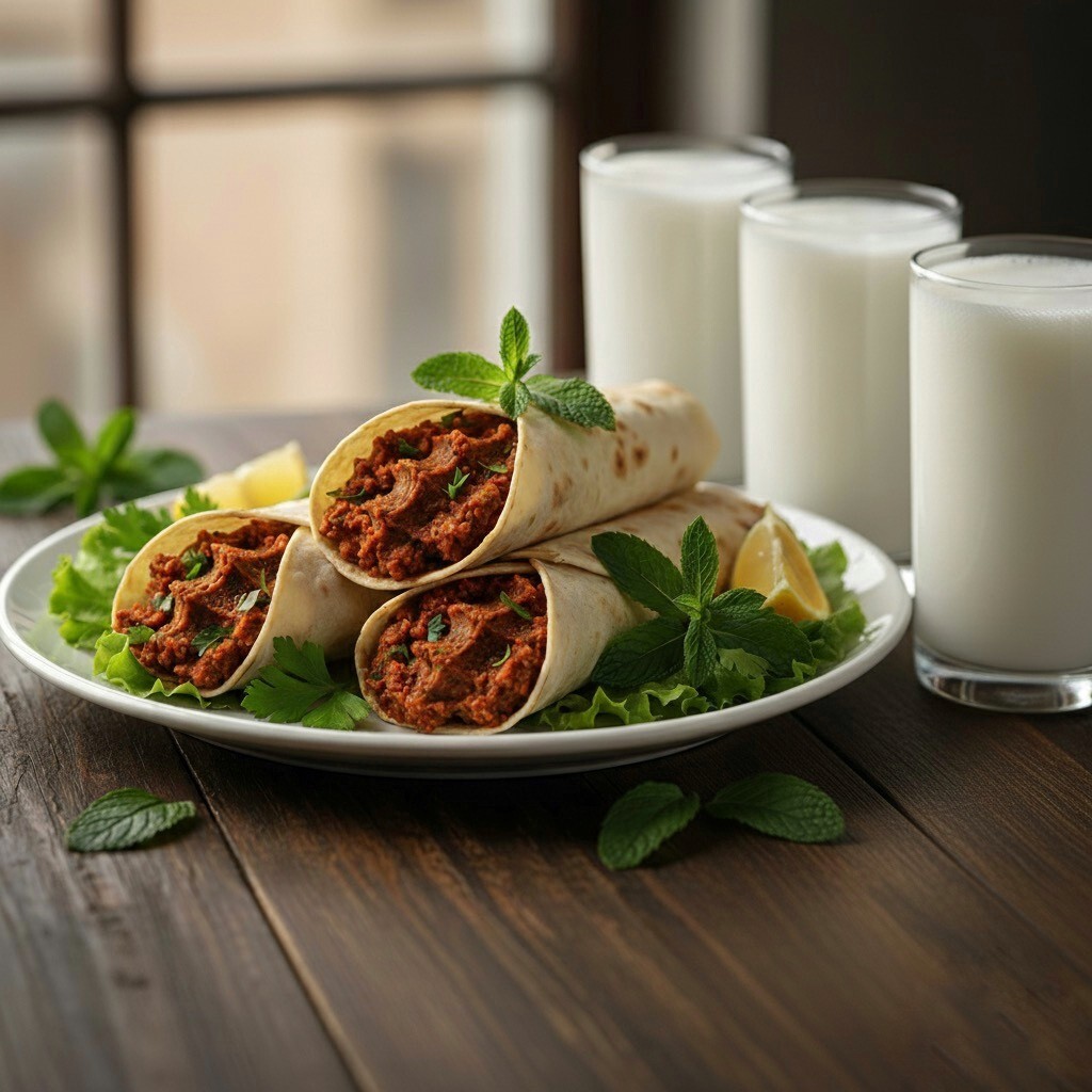 3 lü double dürüm