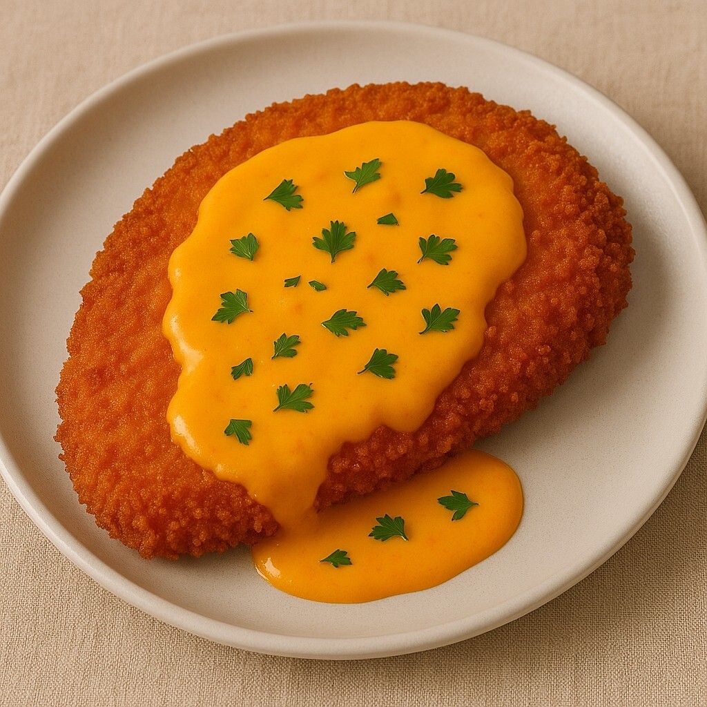 Cheddar Soslu Schnitzel