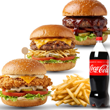 3'lü Holigan Burger Menü