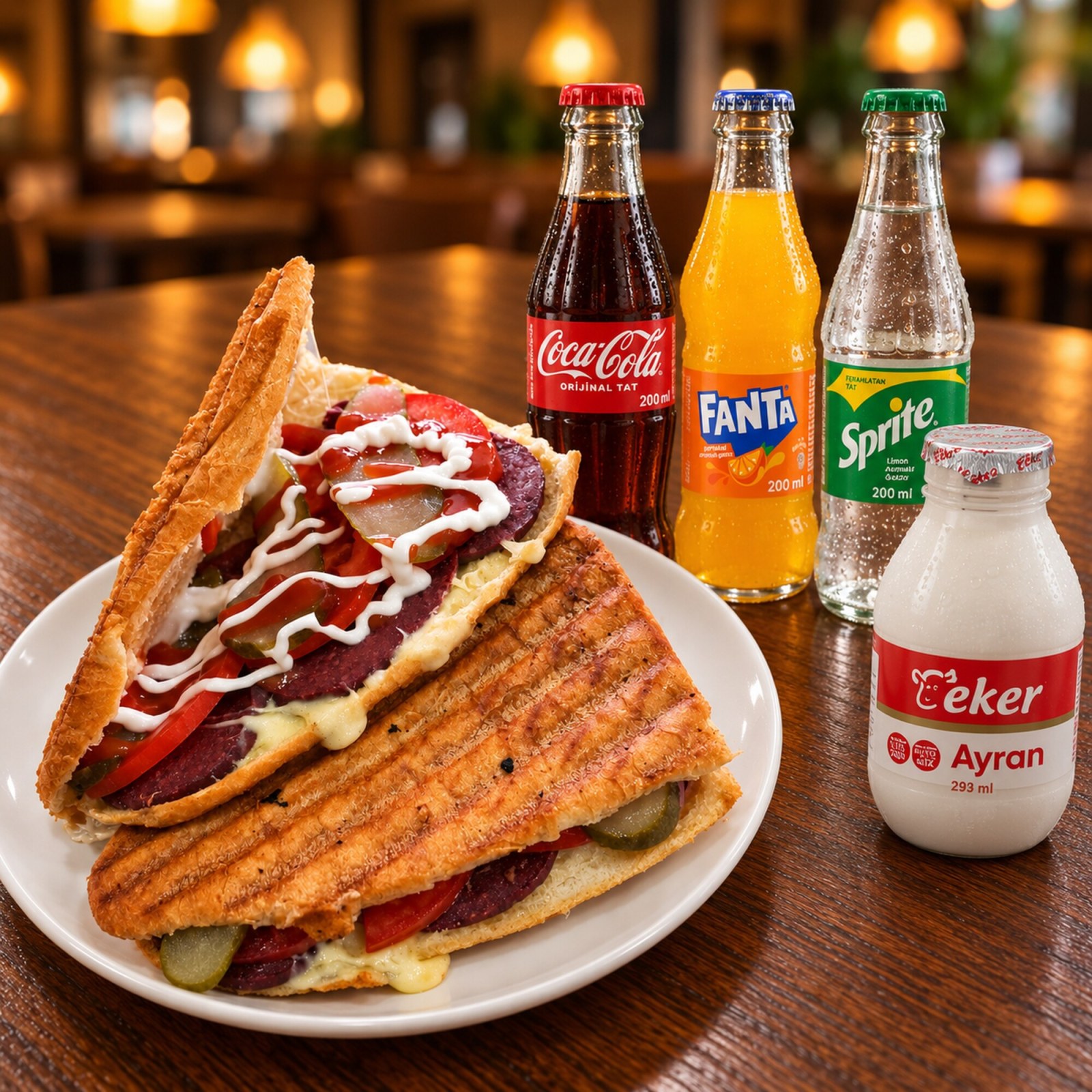 Yarım Ekmek Special Tost, İçecek Menü