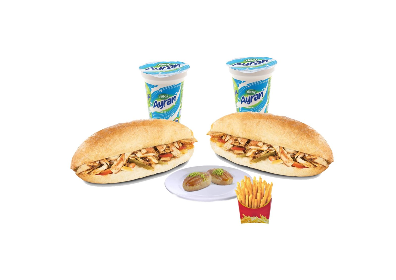 2 li Tavuk Döner Menü