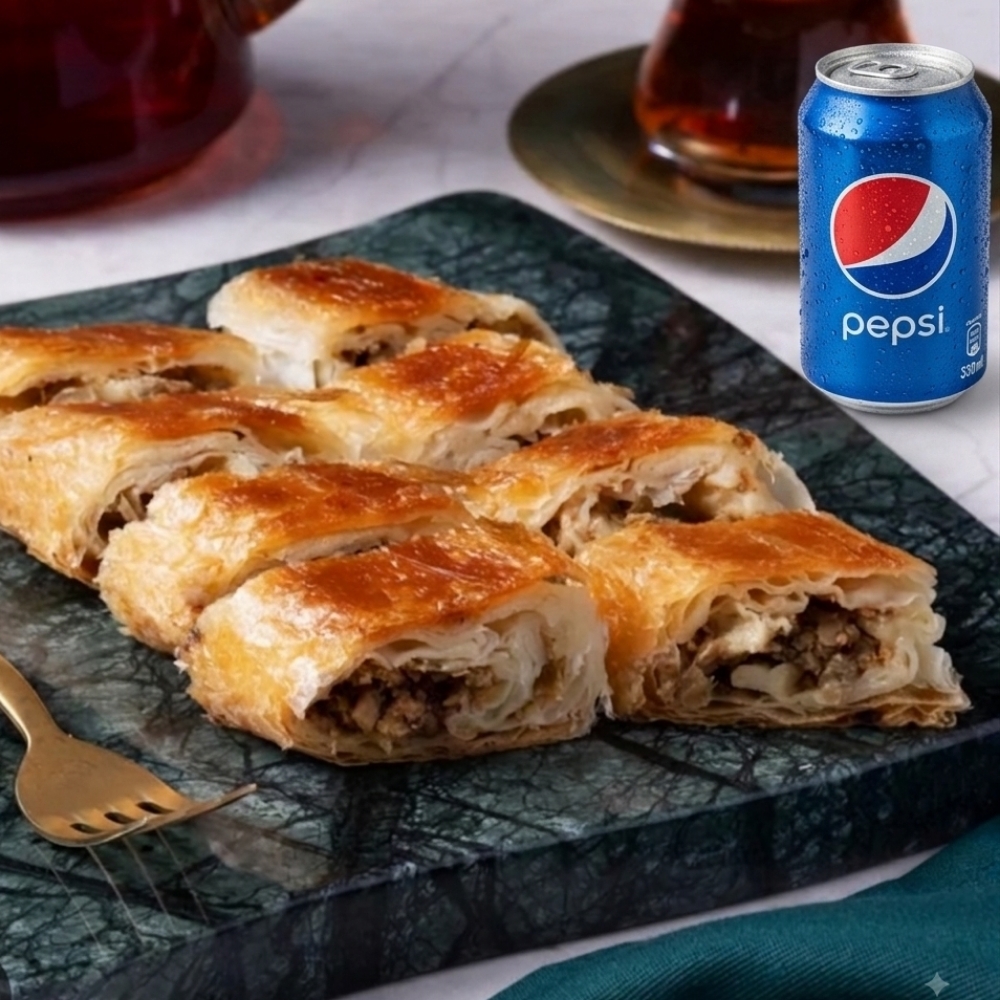Peynirli Börek + İçecek