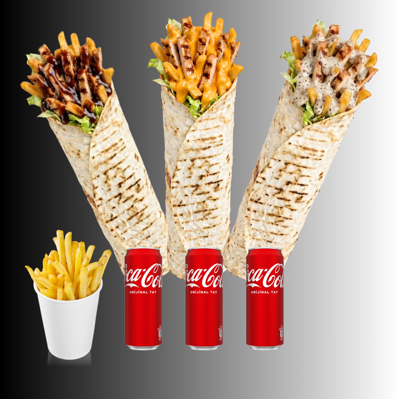 Coca Cola 3'lü Arsız Menü