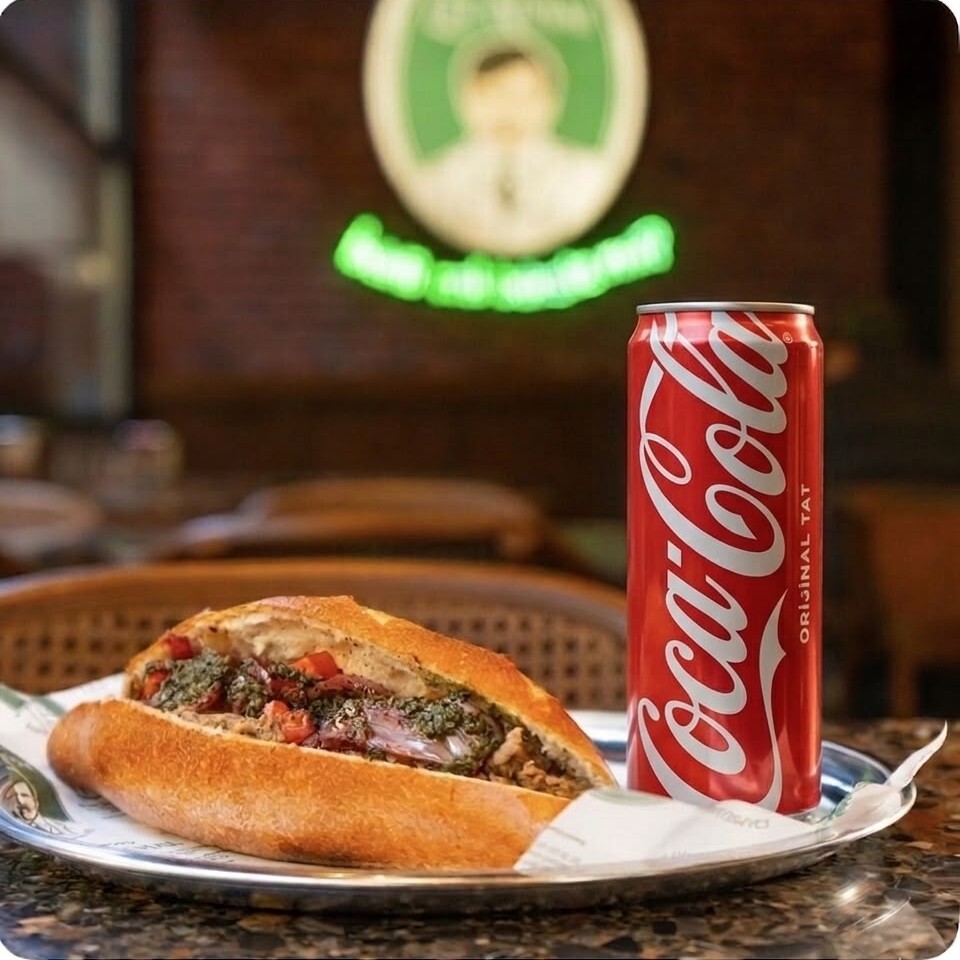 Ekmek Arası Kavurma ( 100 Gr ) + Coca Cola