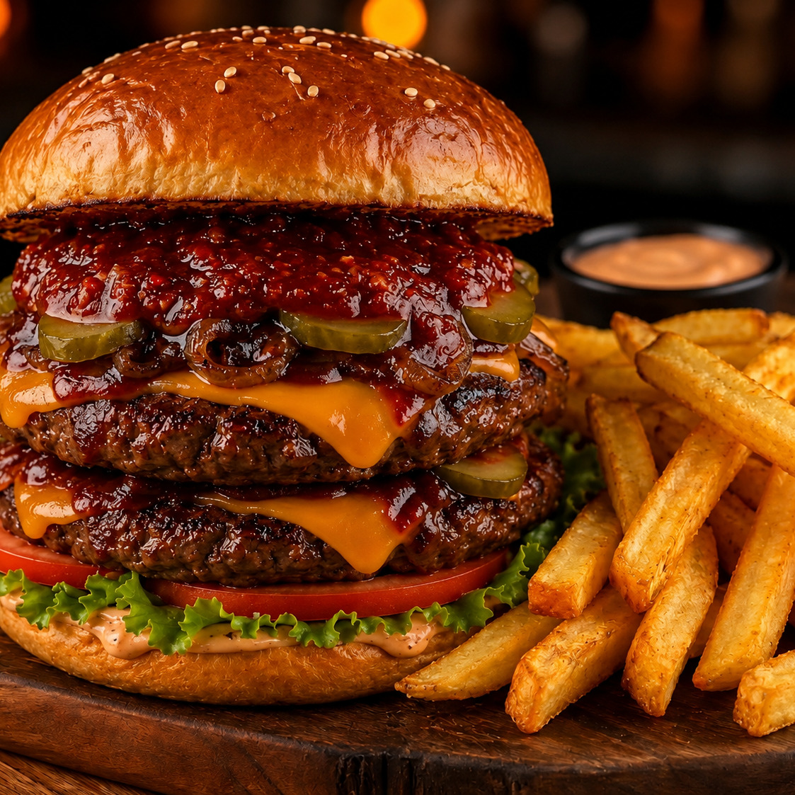 Sweet Chili Double Burger