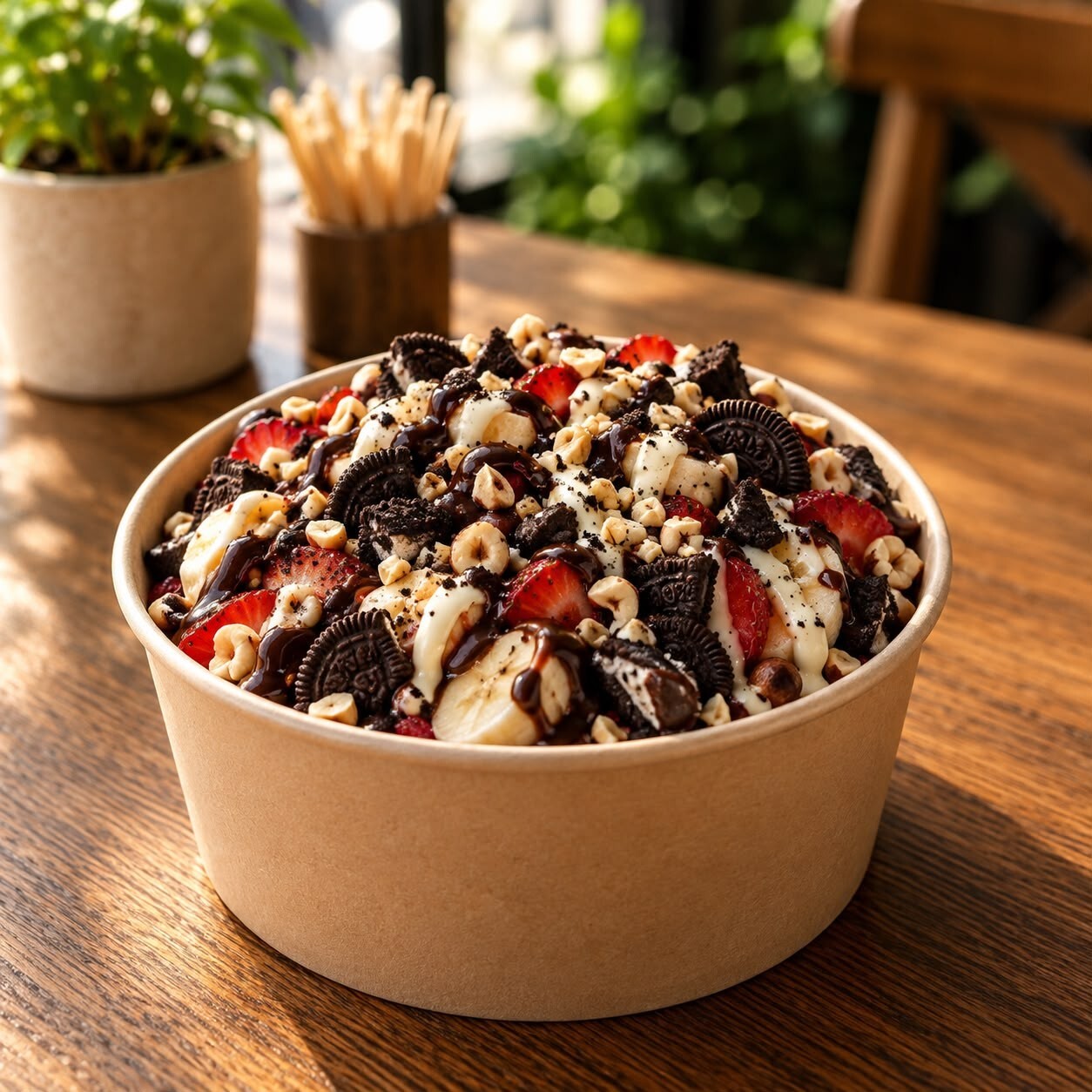 Oreo Waffle Bowl