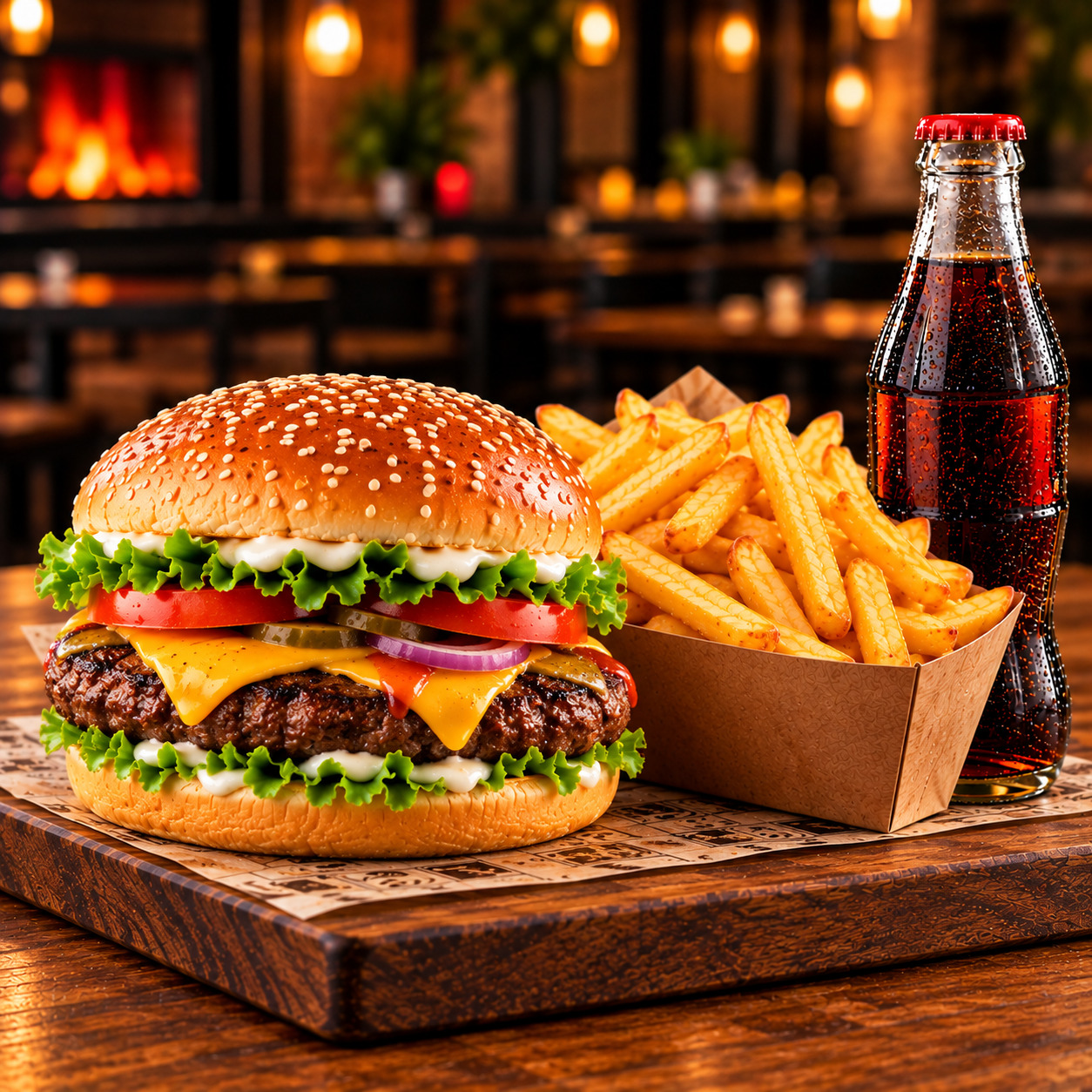 Et Burger Menü