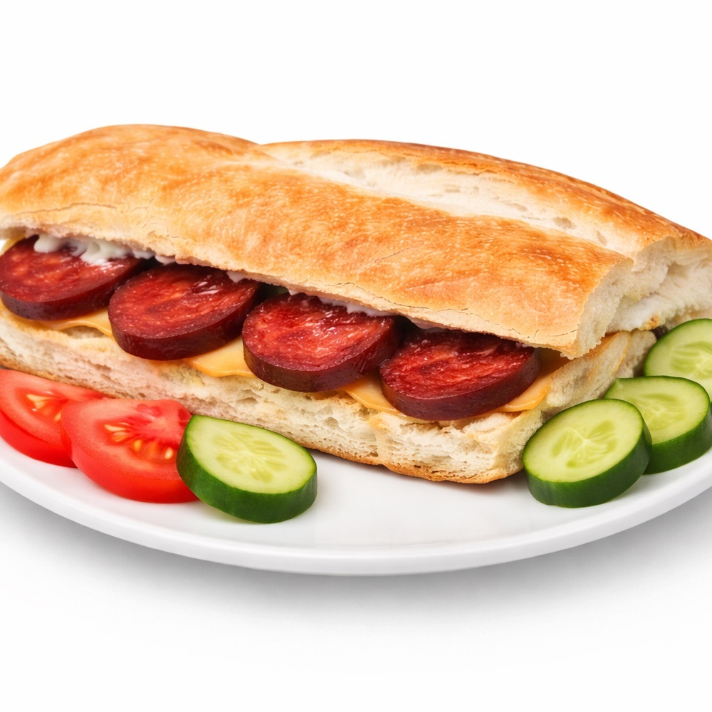 Yarım Ekmek Arası Sucuklu Tost