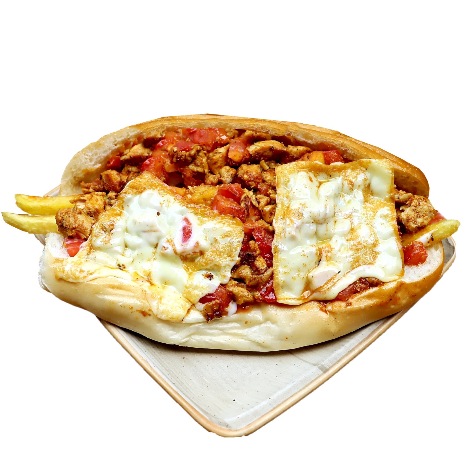 Tavuk soteli Patates Ekmek