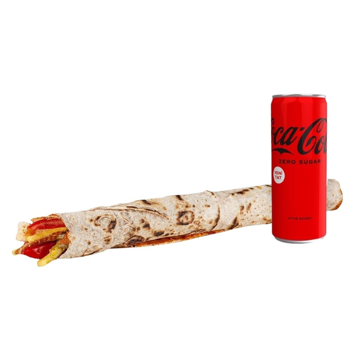 Coca-Cola'lı Ekonomik Mega Füze Tavuk Dürüm Menü