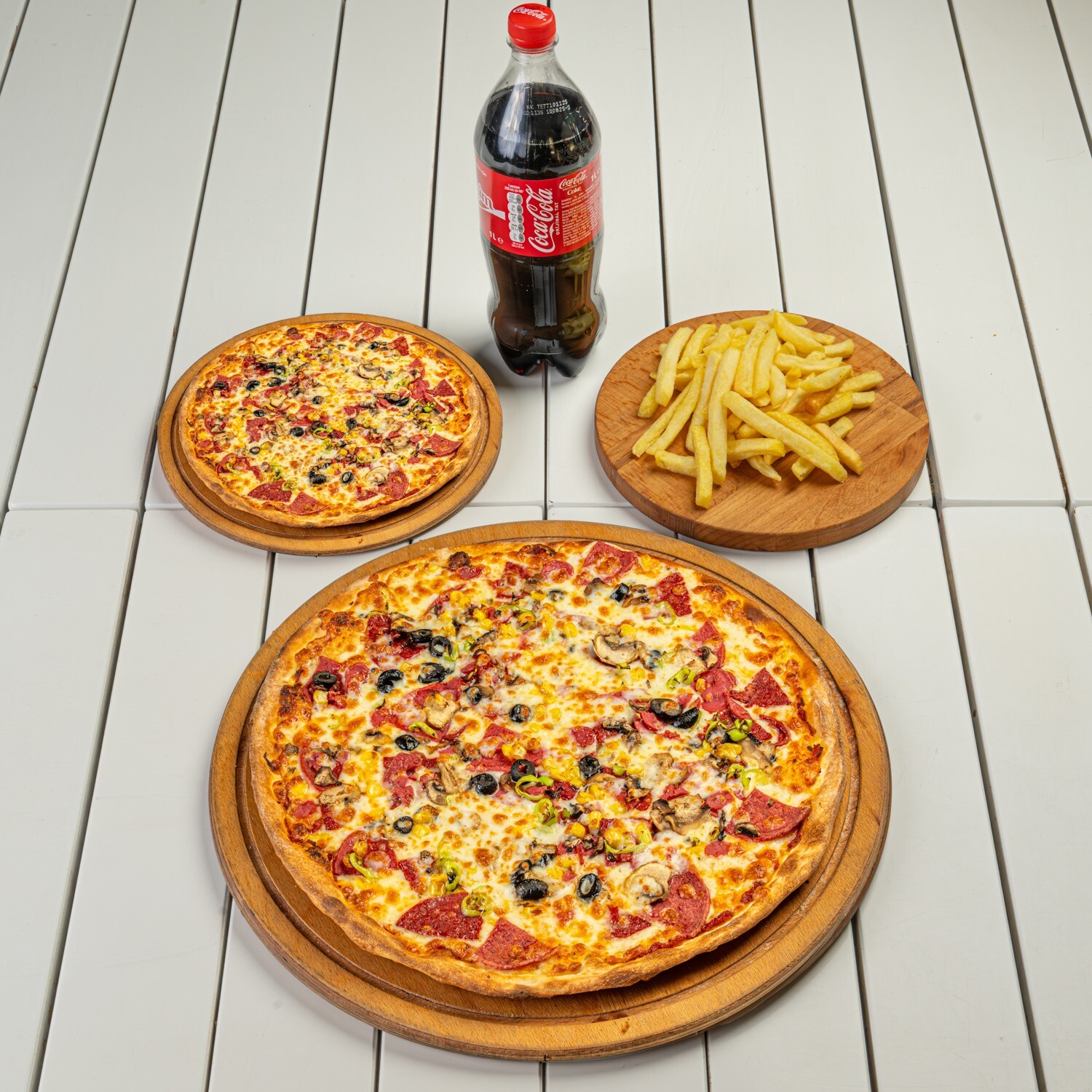 1 Büyük 1 Küçük Boy Pizza Menü