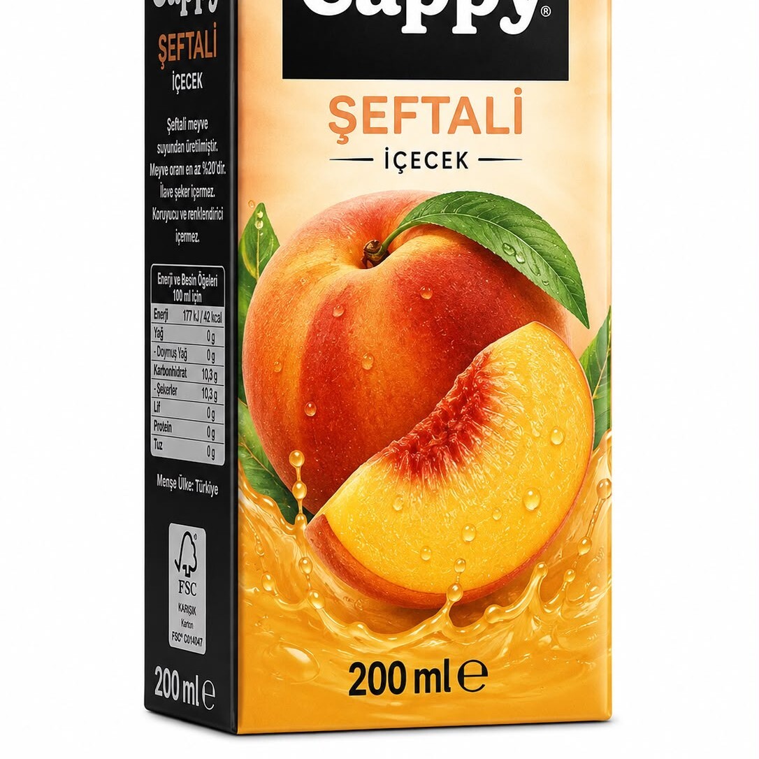 Cappy Şeftali 200 Ml