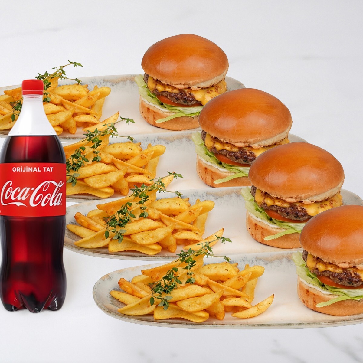 4'lü Cheesburger Menü