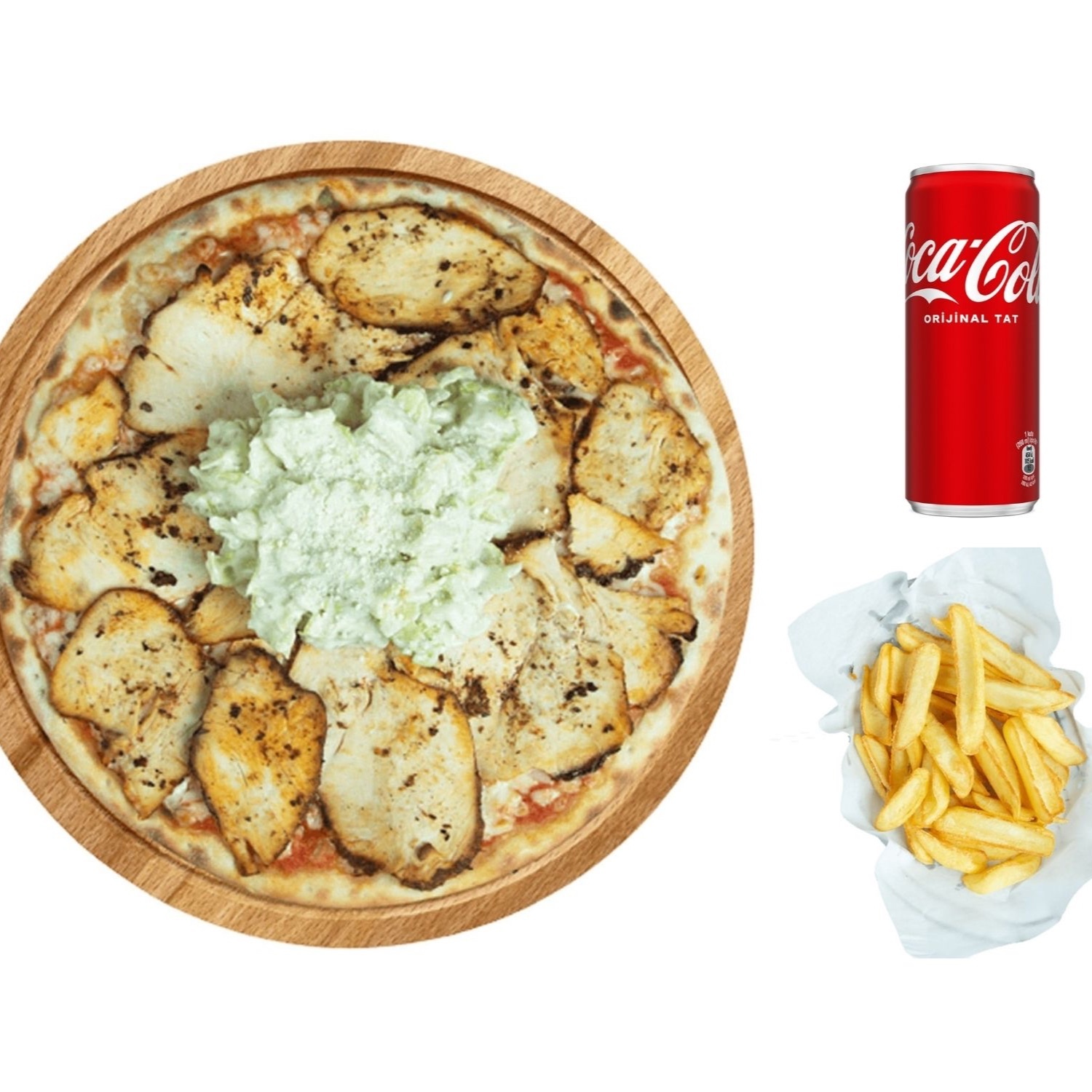 Sezar Soslu Tavuk Pizza (Büyük)