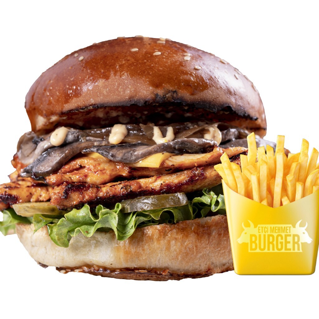 Mushroom Chicken Burger