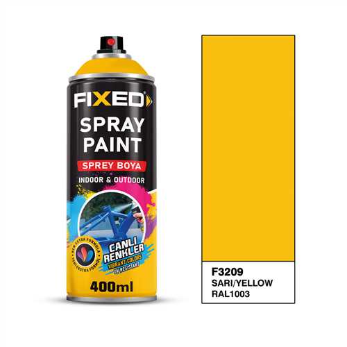 SPREY BOYA AKRİLİK - TAXI SARI (RAL1003) 320 GR 400 ML