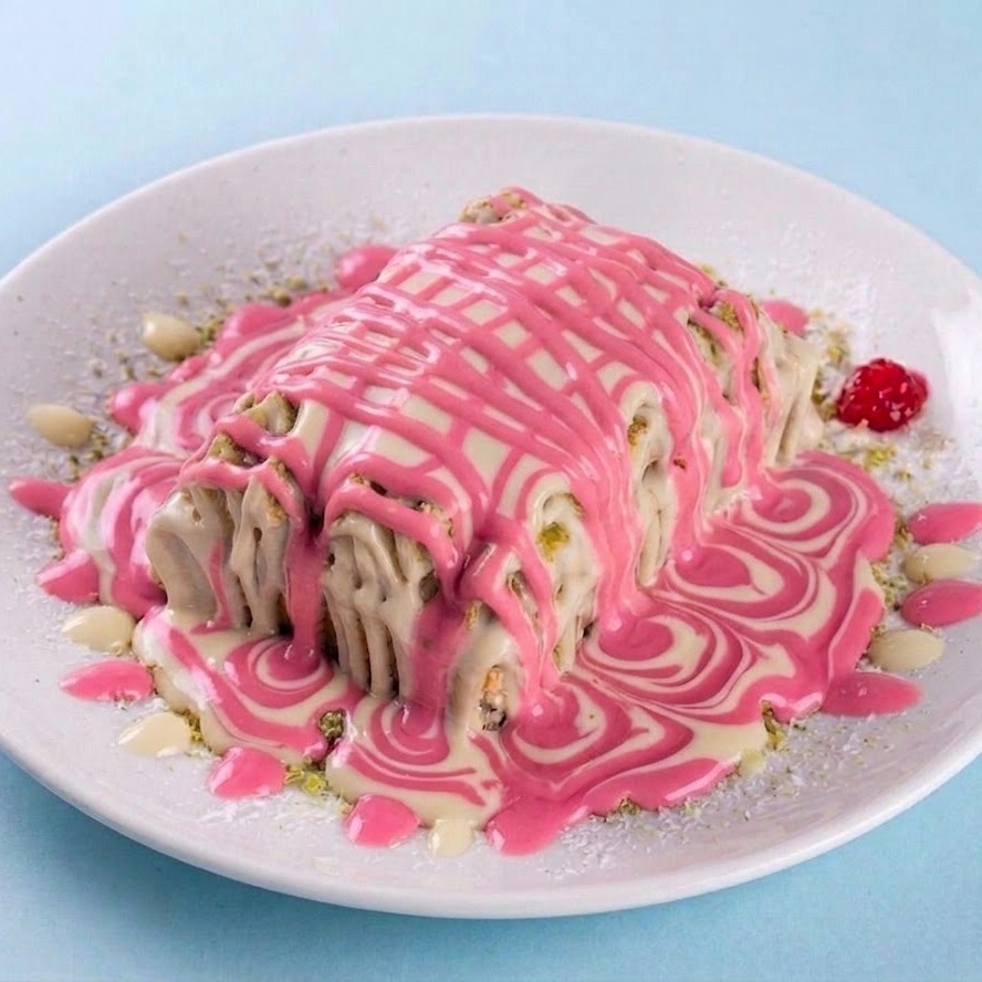Frambuazlı Çilekli & Muzlu Waffle