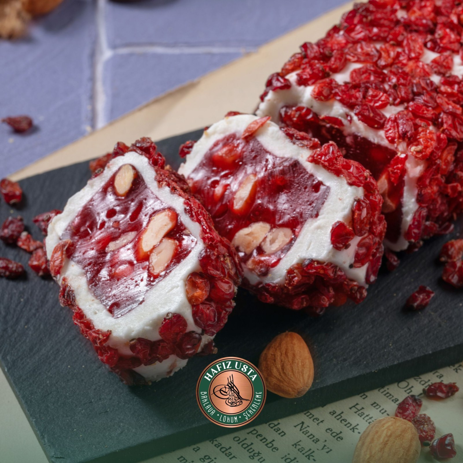 Fındıklı Fıstıklı Sarma Fitil Lokum 1 Kg