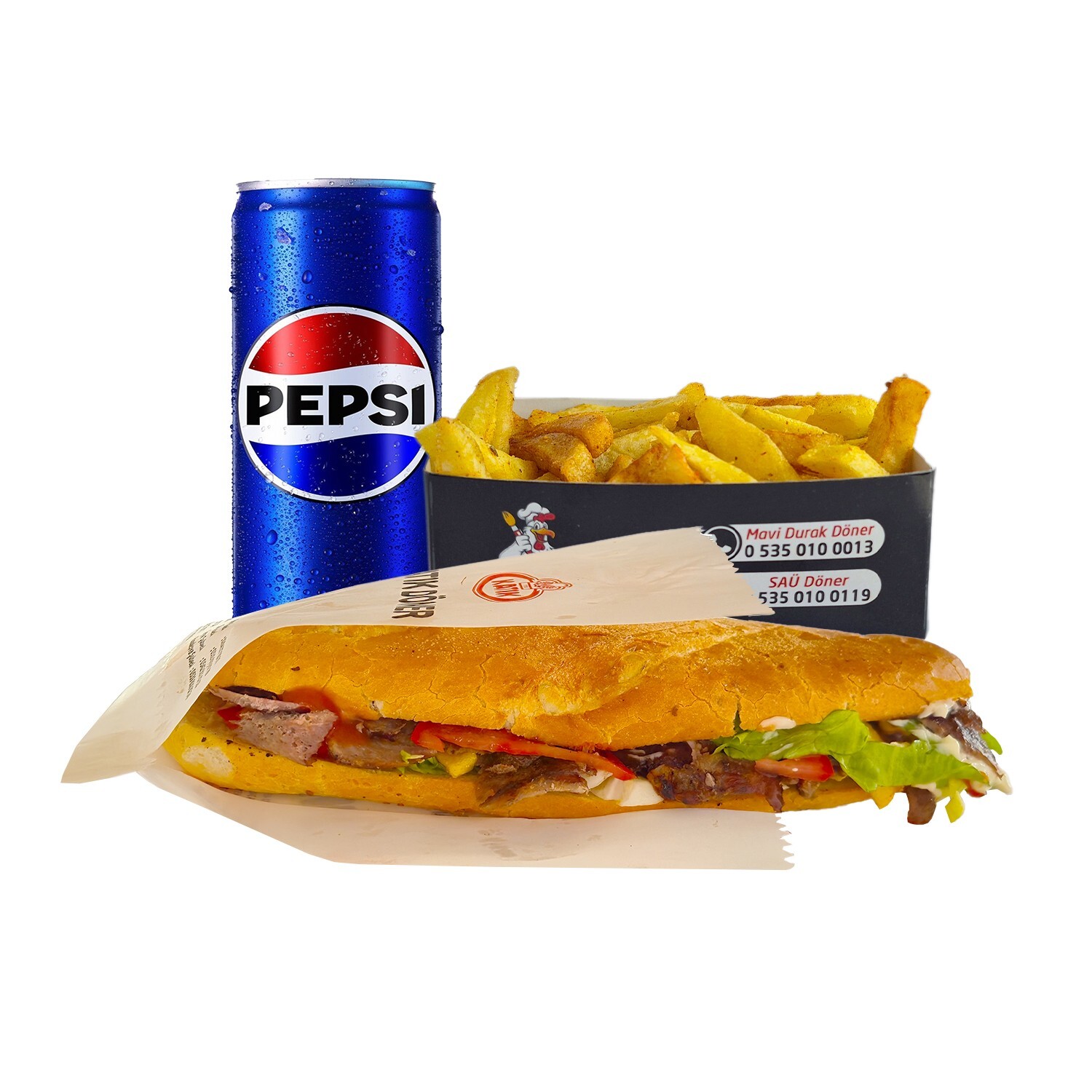 Et Döner Dürüm - kola+cips(100Gr.)