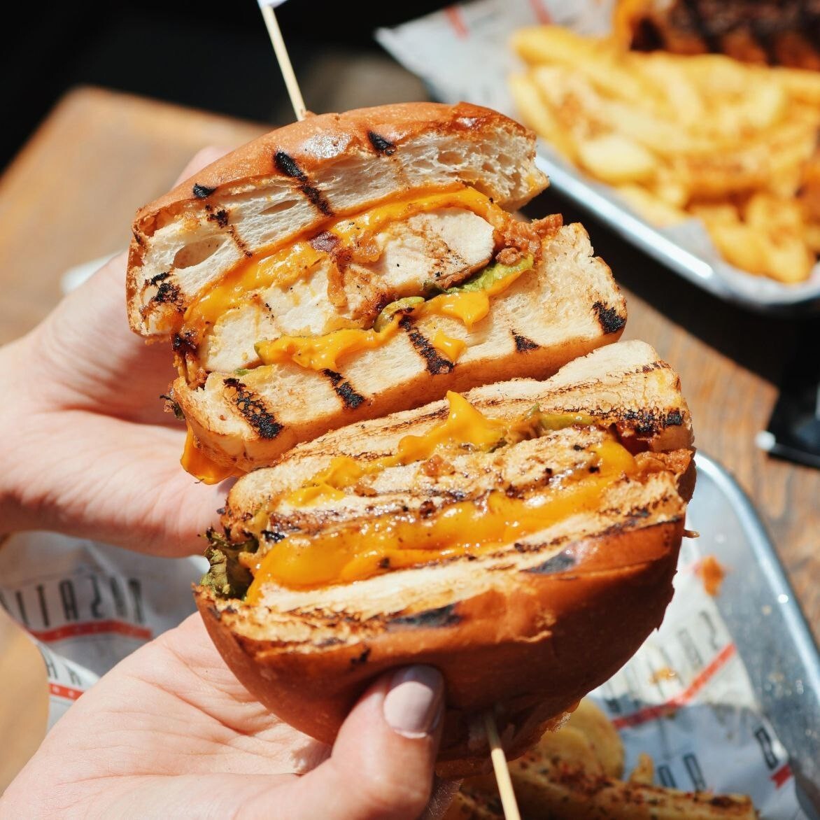 Crispy Cheddar Burger