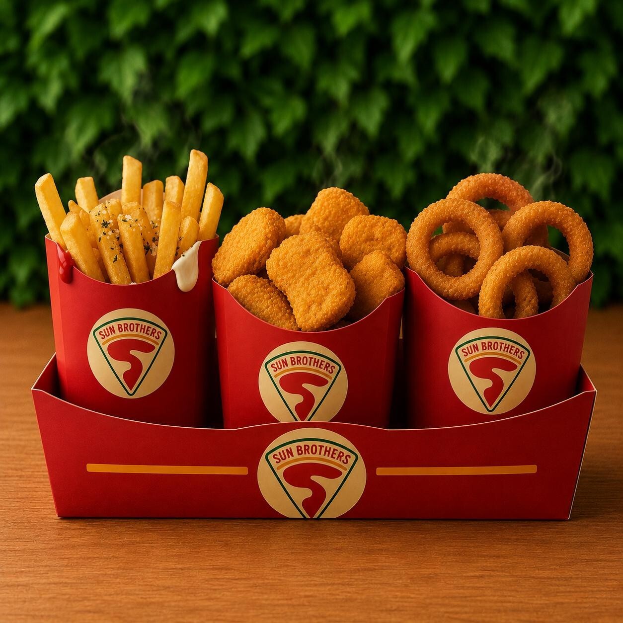 Patates kızartması 5'li Nugget 5'li Soğan halkası