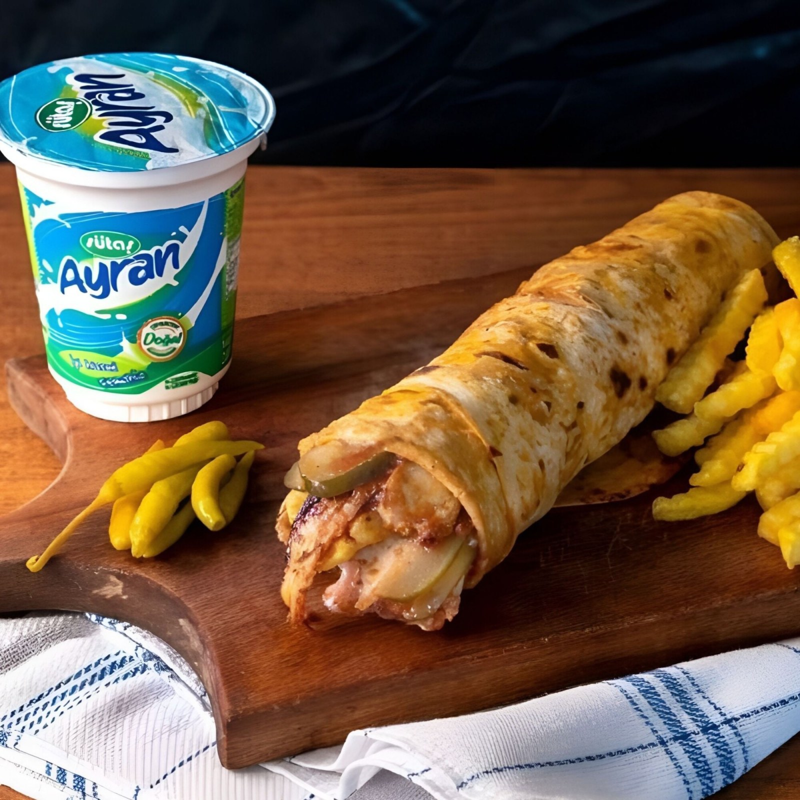 Tavuk Döner Jumbo Xl Dürüm Menü