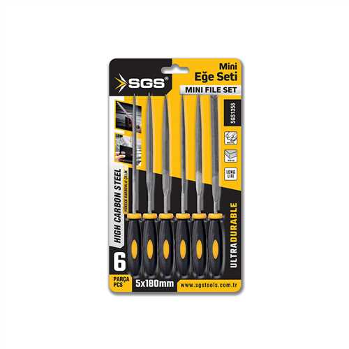 6 PARÇA MİNİ EĞE SETİ 5*180 MM
