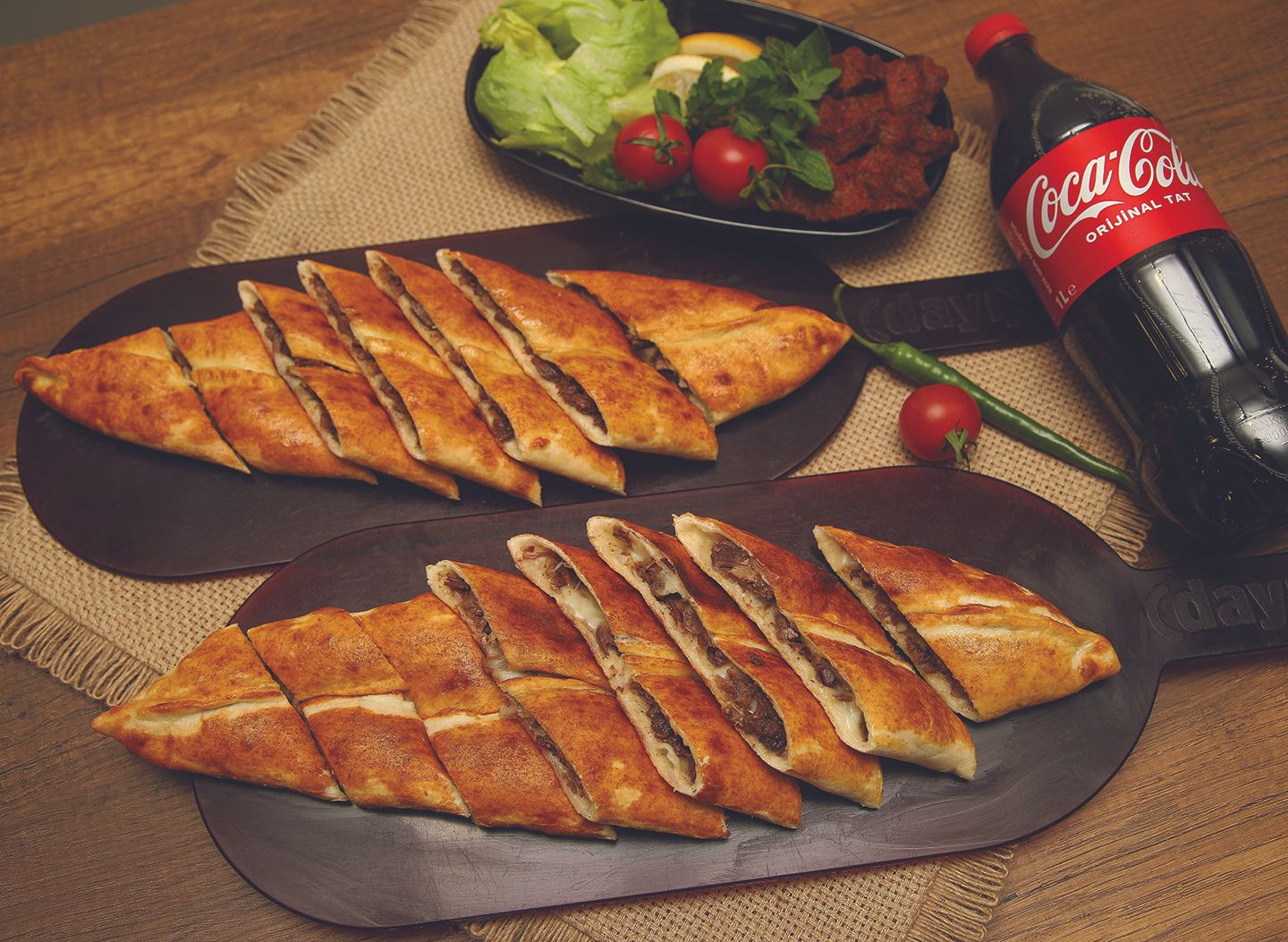 2'li Kavurmalı Kaşarlı Pide Menü