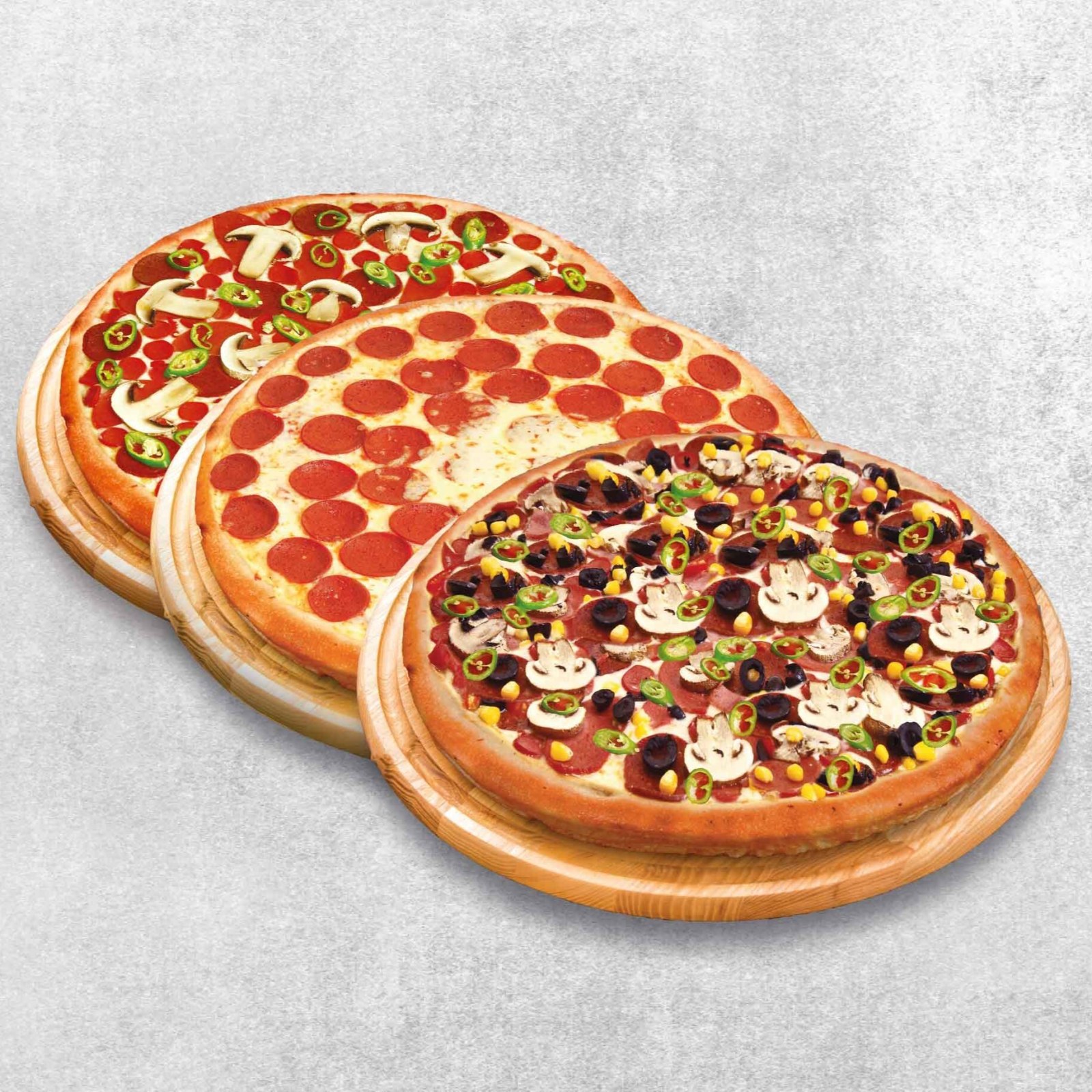3'lü Orta Boy Pizza